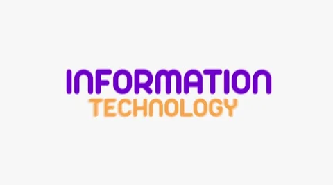 Kinetic Typography animation about Information Technology Stock Footage 49900132