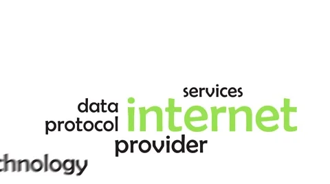 Kinetic typography - internet Video stock 46072998