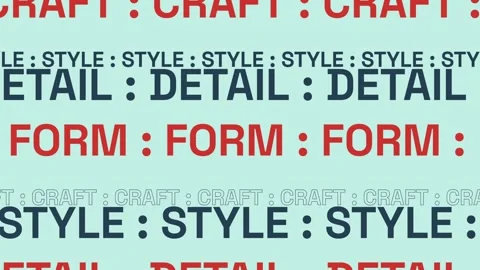 Kinetic Typography Pattern with Craft Style and Detail Text Vidéo 344852419