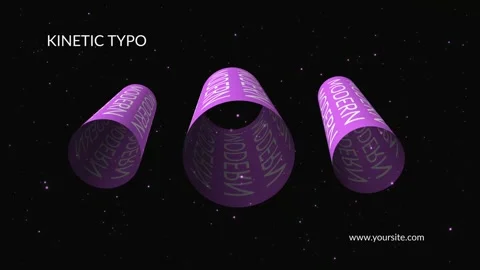 Kinetic Typography Slides for After Effects After Effects stock