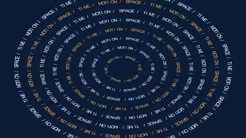Kinetic Typography Spiral: Space, Time, and Motion Видео 344848749