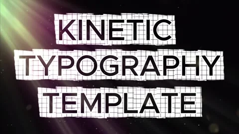 Kinetic typography text animation template Stock Footage 332042480
