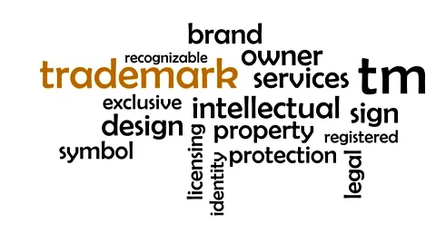 Kinetic typography - trademark Video stock 46777926