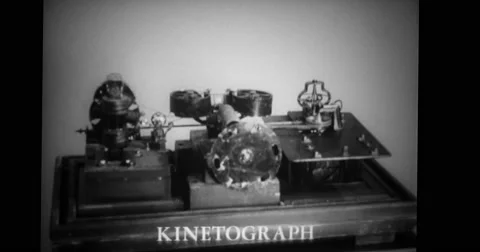 Kinetograph machine Stock Footage 43453766