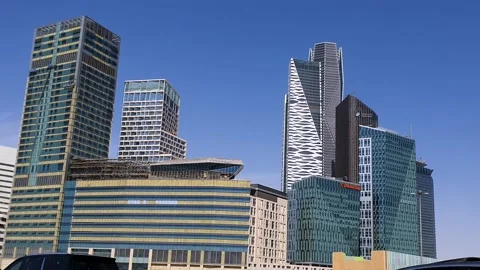 King Abdullah Financial District, Riyadh, Kingdom of Saudi Arabia Stock Footage 239545563