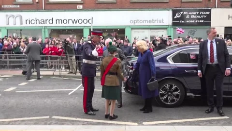 King and Queen conclude three-day visit to Northern Ireland Stock Footage 304682758