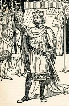 King Arthur, Legendary British Leader. Illustration From The Book The Gatew Stock Photos