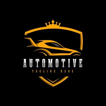 King Car logo Stock Illustration