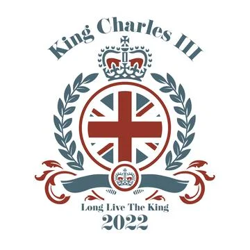 King Charles III 2022 vector illustration. Stock Illustration