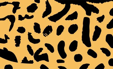 King cheetah skin pattern illustration. Fashion animal print Illustrazione stock