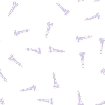 King chess glyph seamless pattern Stock Illustration