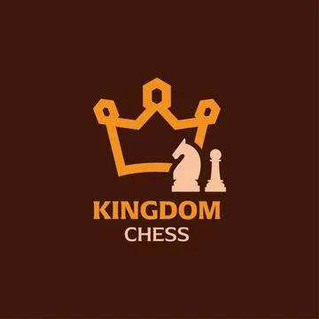 King Chess Logo Stock Illustration