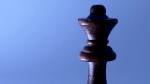 King chess piece isolated on white background Stock Footage 251185745