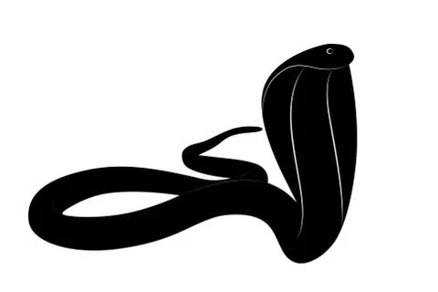 King Cobra Snake Vector Illustration Stock Illustration