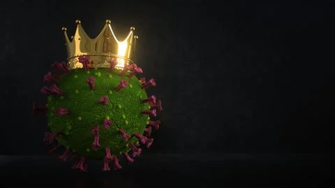 King Corona Virus Stock Illustration
