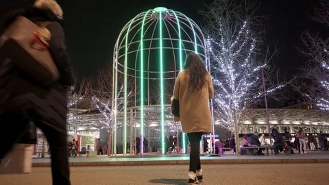 King Cross Night Vídeos de archivo 100304507