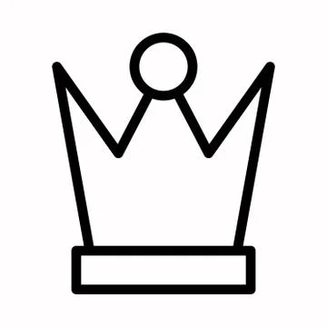 King crown icon vector logo or illustration. Stock Illustration
