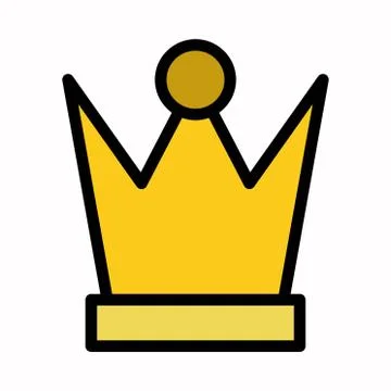 King crown icon vector logo or illustration. Stock Illustration