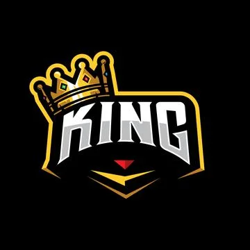 King Crown Logo Stock Illustration