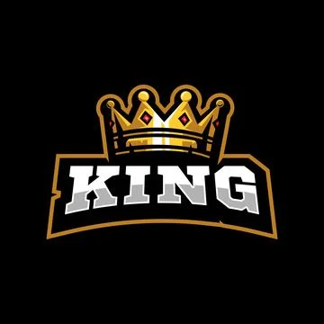 King Crown Logo Illustrazione stock