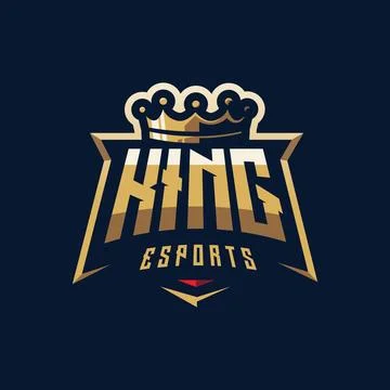 King Crown Logo Stock Illustration
