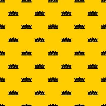 King crown pattern vector Stock Illustration