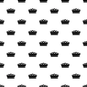 King crown pattern vector seamless Illustrazione stock