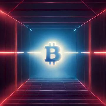 The King of Crypto Stock Illustration