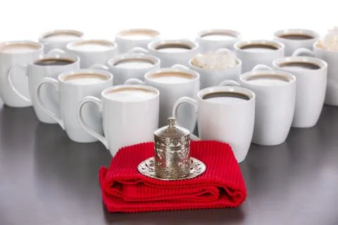 King of the cups of coffee Stock Photos