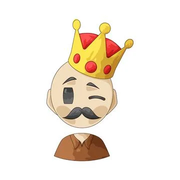 King Dad illustration Stock Illustration
