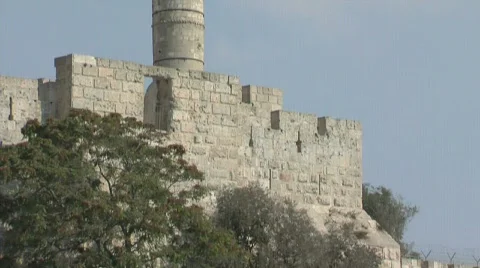 King David Tower Stock Footage 487803