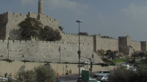 King David Tower Stock Footage 487905