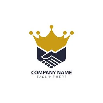 King deal logo design vector Stock Illustration