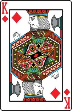 King of diamonds Illustrazione stock