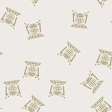 King disco party glyph vector seamless pattern Stock Illustration