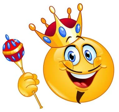 King emoticon Stock Illustration