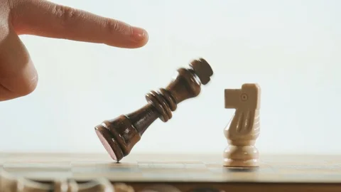 The king falls over Stock Footage 104554808