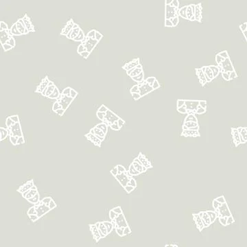 King fantasy character line vector seamless pattern Stock Illustration