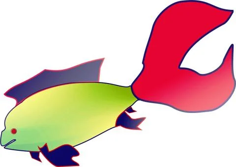 King Fish Stock Illustration