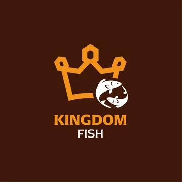King Fish Logo Stock Illustration