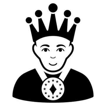 King Flat Vector Icon Stock Illustration