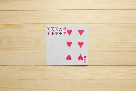 King Four of a Kind square Stock Photos