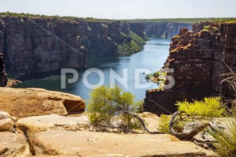 King George River in the Kimberleys in Australia Stock Photos