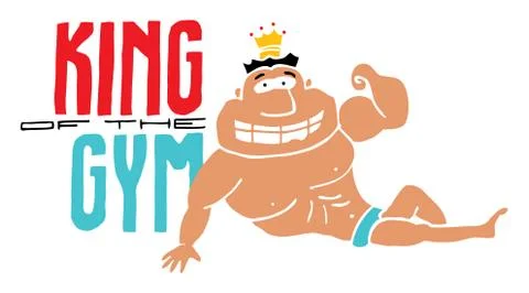 King of the gym Stock Illustration