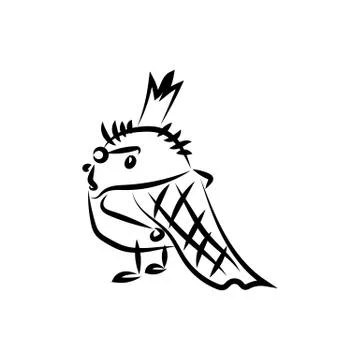 King hand draw illustration Stock Illustration