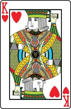 King of hearts Stock Illustration