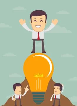 King of the hill Stock Illustration