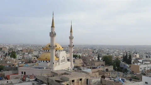King Hussein Mosque in Madaba, Jordan Stock Footage 101857743