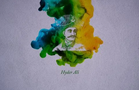 King Hyder Ali Illustrazione stock
