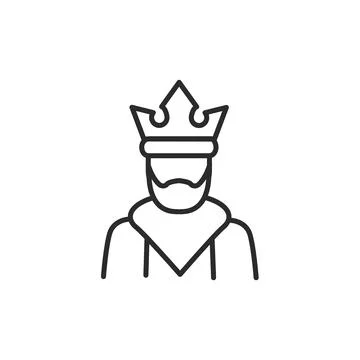 King Icon Stock Illustration